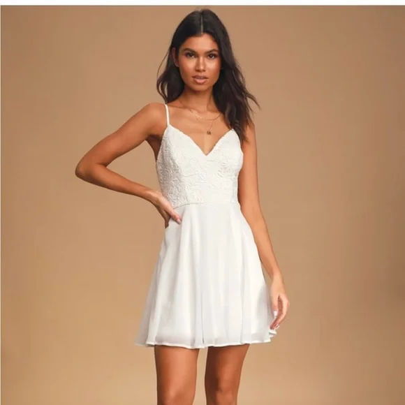 loose beige dress Saint – Flowy Cotton Blend Dress